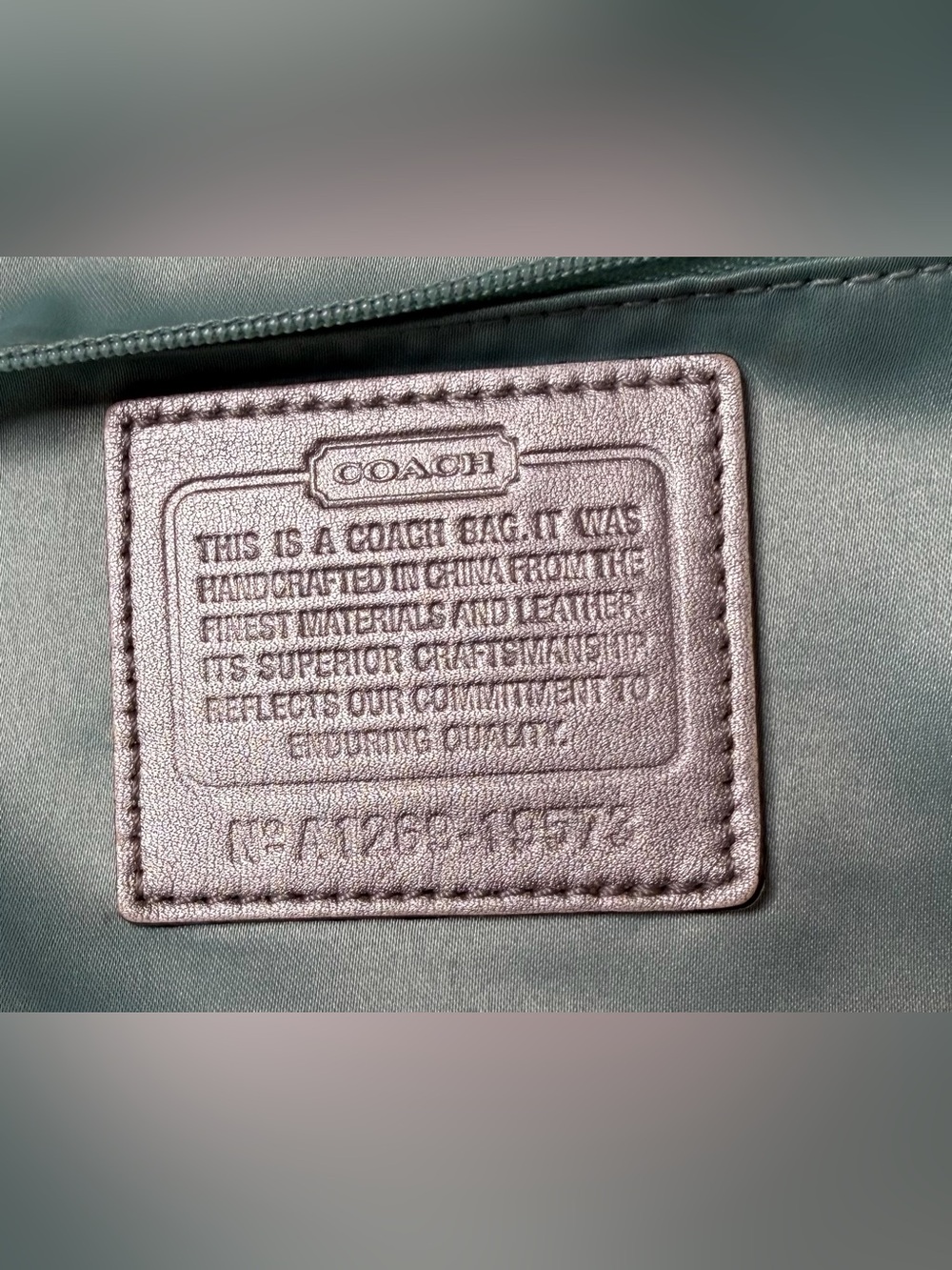Coach Audrey Metallic Graphic Op Art Cinched Tote No. A1269-19573 - Picture 10 of 11